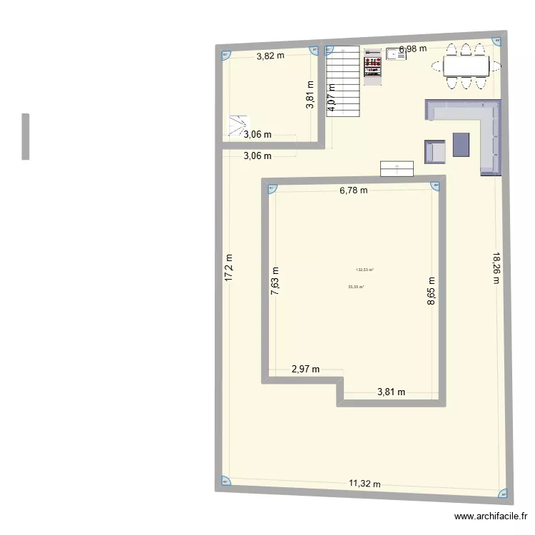 Florida terrasa. Plan de 