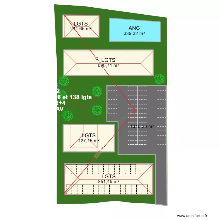 EN188. Plan de 6 et 3875 m² EN188. Plan de 6 et 3875 m²