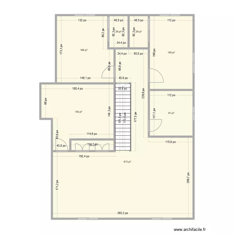 Sous-Sol. Plan de 8 et 119 m² Sous-Sol. Plan de 8 et 119 m²