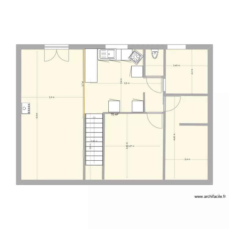 PLAN OBJAT def. Plan de 1  et 70 m²