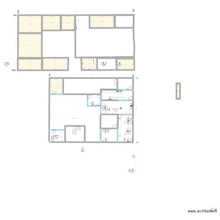 PROD EMBOUT 2. Plan de 11 pièces et 169 m2