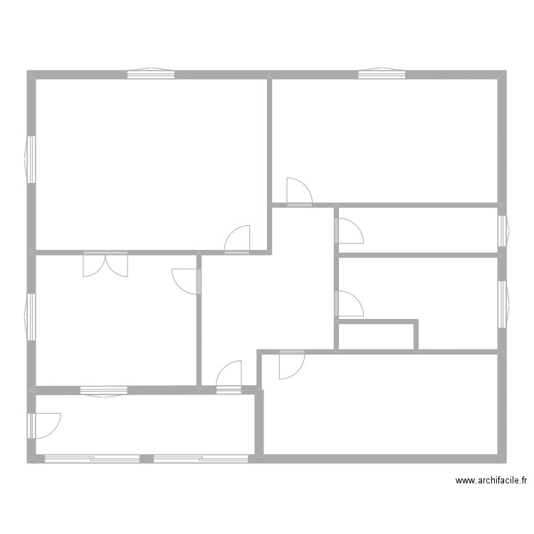 gazz rdc. Plan de 9 pièces et 166 m2