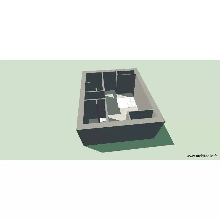 Chambre parentale. Plan de 5  et 30 m²