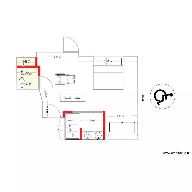 GARAGE PLAN OK OK OK HHH ????. Plan de 1  et 2 m²