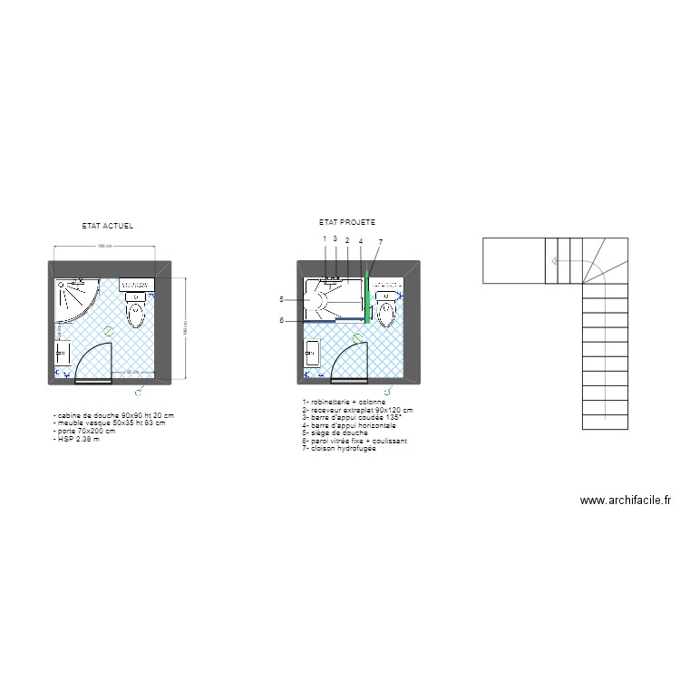 BUZZI ADAPT. Plan de 2 pièces et 8 m2