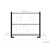 plan maison 2 coupée