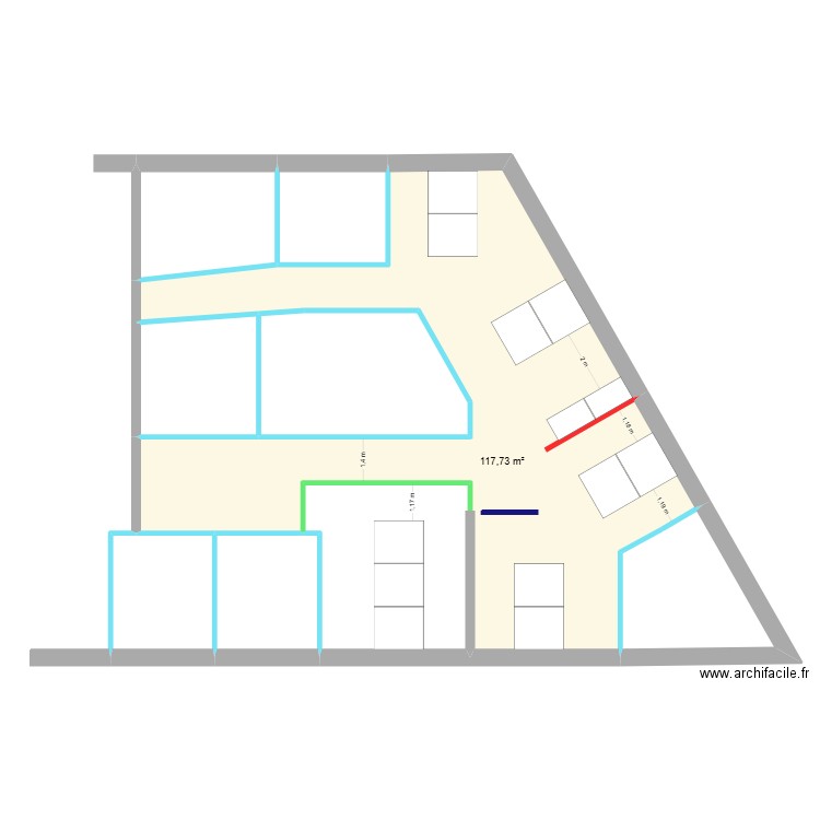 Marseille Porte Est - TS. Plan de 9 pièces et 247 m2