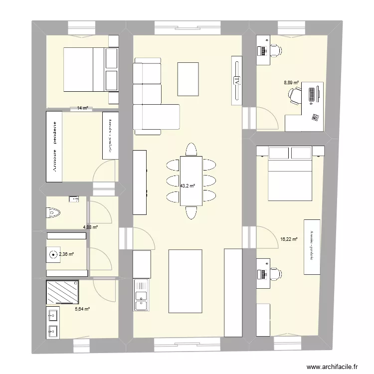 maison. Plan de maison. Plan de