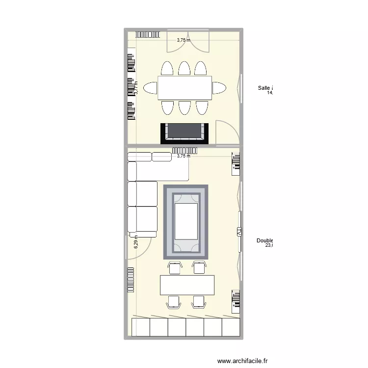 AppartCourcelles. Plan de 2 et 38 m² AppartCourcelles. Plan de 2 et 38 m²