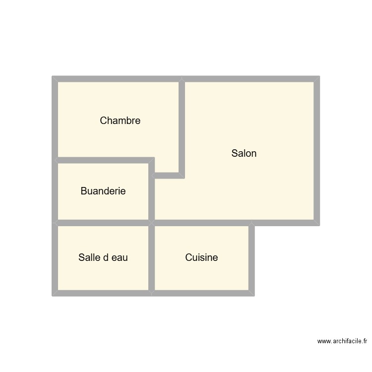 2504 CORNILLET. Plan de 5 pièces et 15 m2