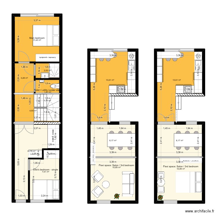 3 Ring Terrace_MVP1.1. Plan de 14 pièces et 109 m2
