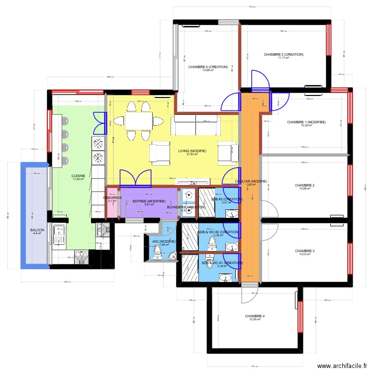 32 Allee Albert Thomas. Plan de 63 pièces et 536 m2
