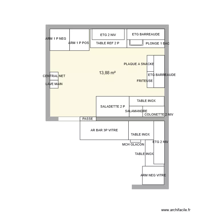 LCDV MARINE. Plan de 