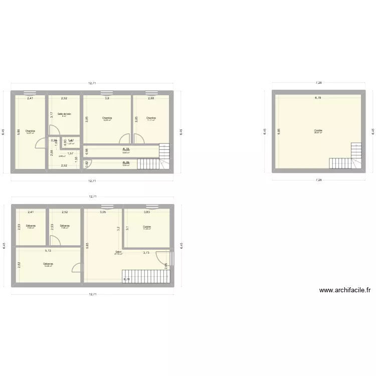 LEMAITRE. Plan de 14 et 174 m² LEMAITRE. Plan de 14 et 174 m²