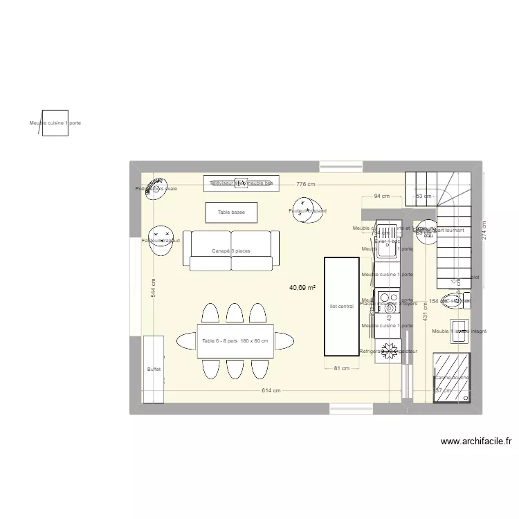la logerie rdc 1. Plan de 