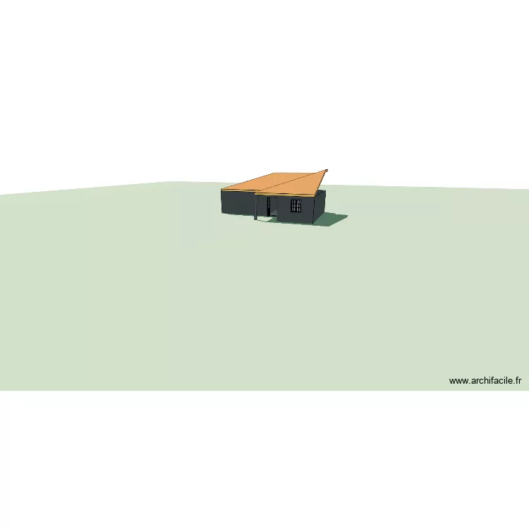 Agrandissement. Plan de 4 Pièces et 50 m²