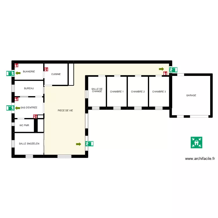 PLAN EVAC. Plan de 14 et 274 m² PLAN EVAC. Plan de 14 et 274 m²
