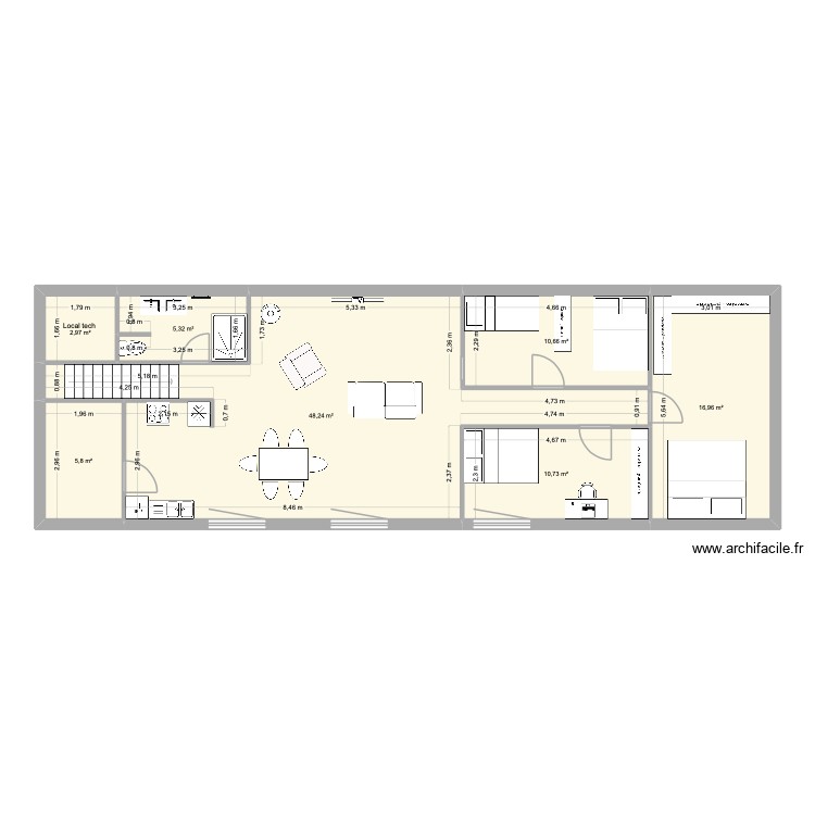 ETAGE projet2. Plan de 0 pièce et 0 m2