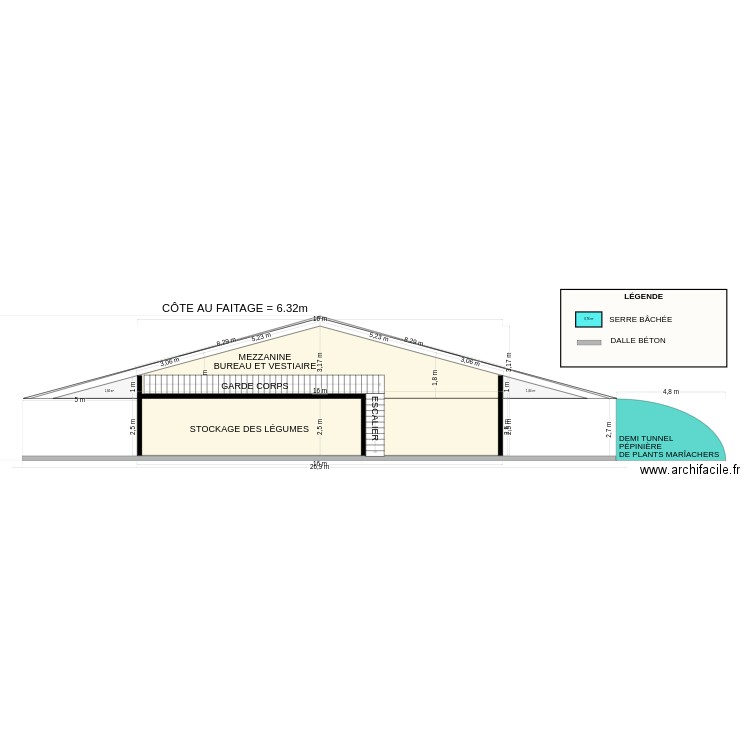 COUPE SERRES NO SE. Plan de 0 pièce et 0 m2