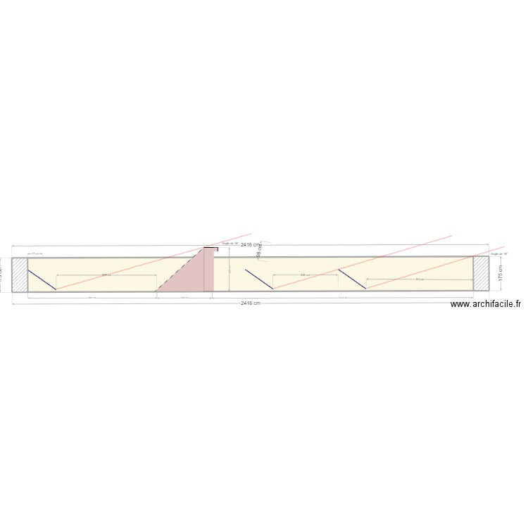 Coupe Fort Saint-Marine PV 35° HT=0.10 m Portrait. Plan de 0 pièce et 0 m2
