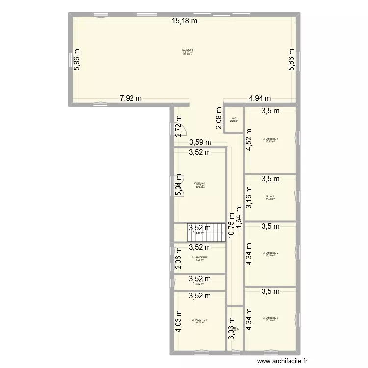 DI PALMA PATRICK. Plan de 12  et 223 m²