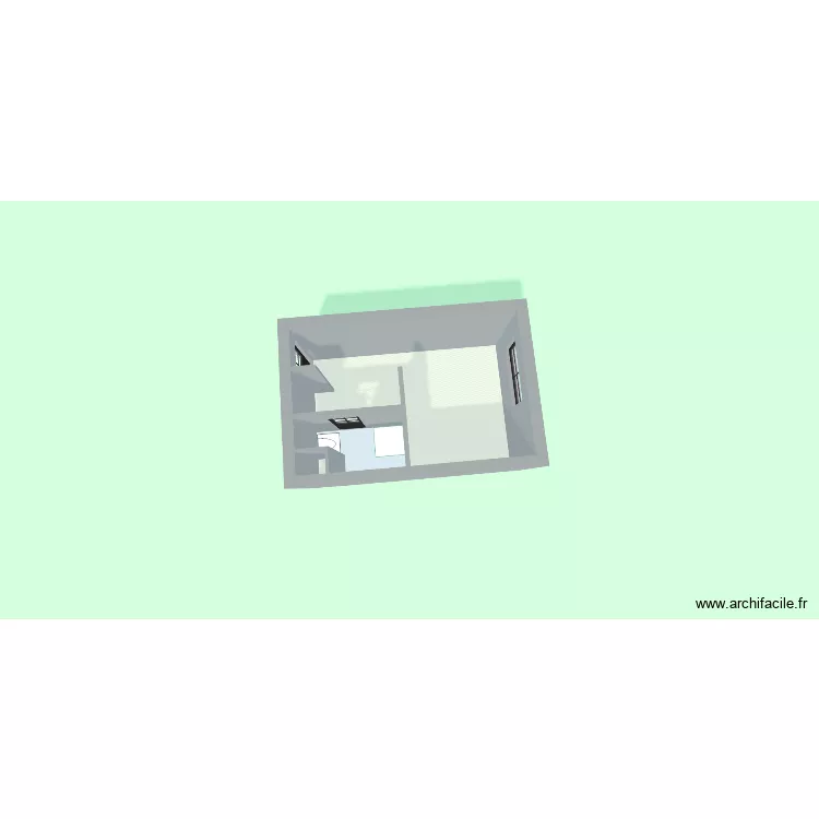 LILLE. Plan de 3  et 16 m²