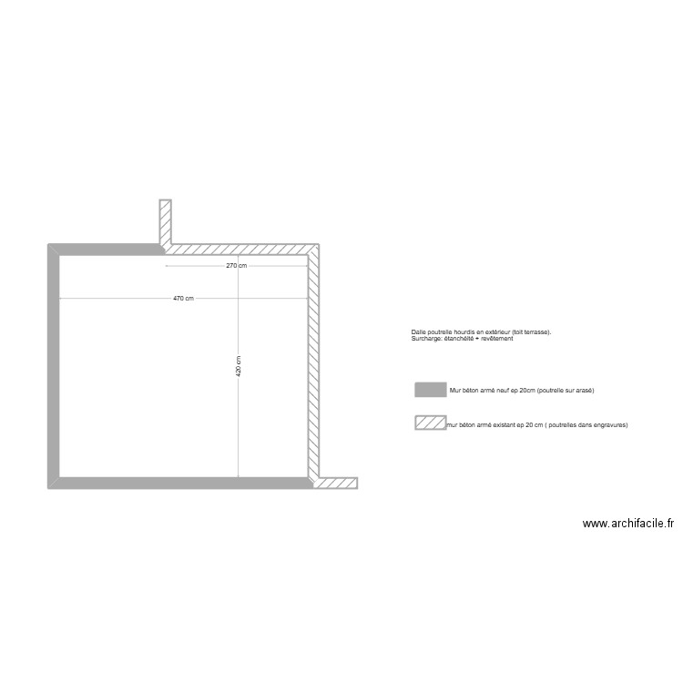 Dalle BARONE Talloires. Plan de 1 pièce et 20 m2