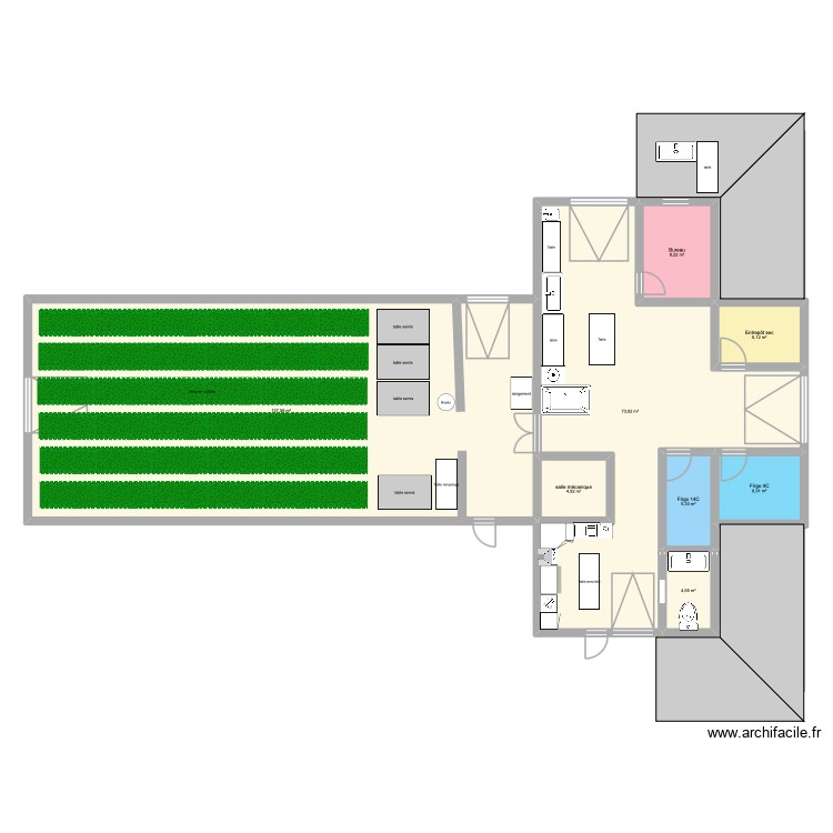Bâtiment agricole 3. Plan de 0 pièce et 0 m2 Bâtiment agricole 3. Plan de 0 pièce et 0 m2