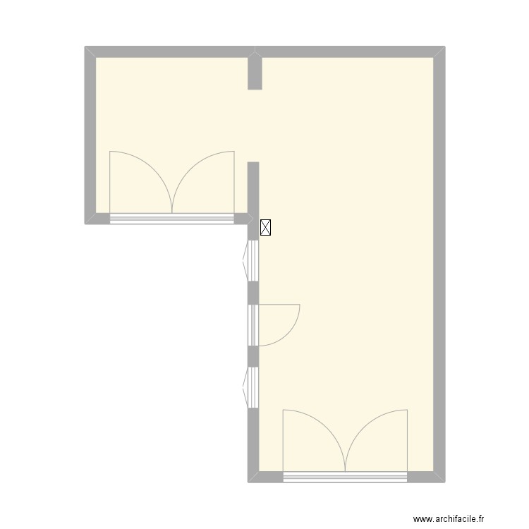SAR_01 Garage. Plan de 1 pièce et 36 m2
