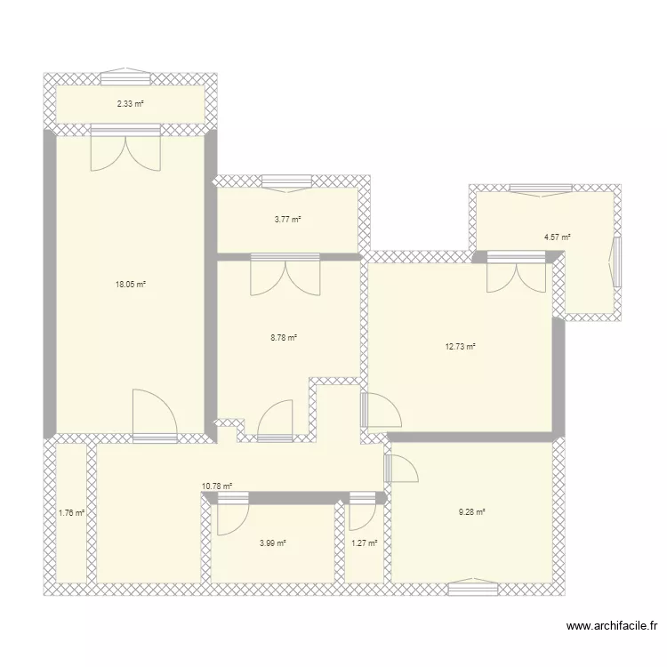 ouled fayet. Plan de 11 Pièces et 77 m² ouled fayet. Plan de 11 Pièces et 77 m²