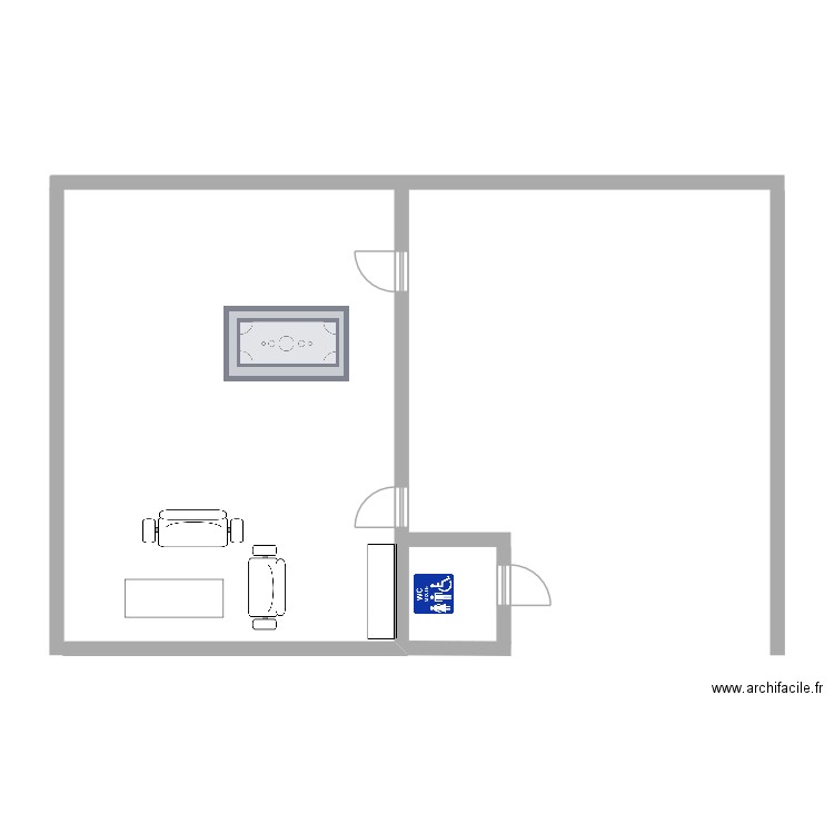 maison travail. Plan de 0 pièce et 0 m2