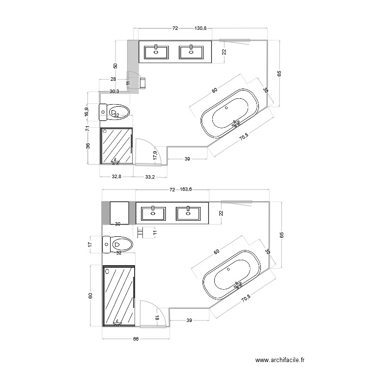 Nouvelle Salle de bain. Plan de 0 pièce et 0 m2