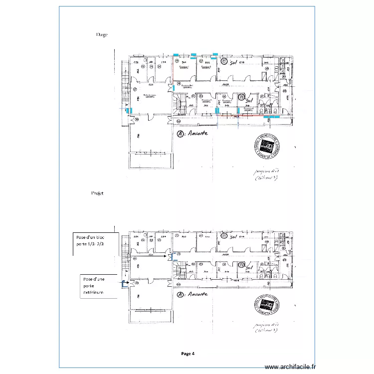 SDIS PLAINE DES CAFRES R+1. Plan de 