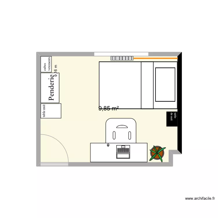 chambre Nono2. Plan de 1 et 10 m² chambre Nono2. Plan de 1 et 10 m²