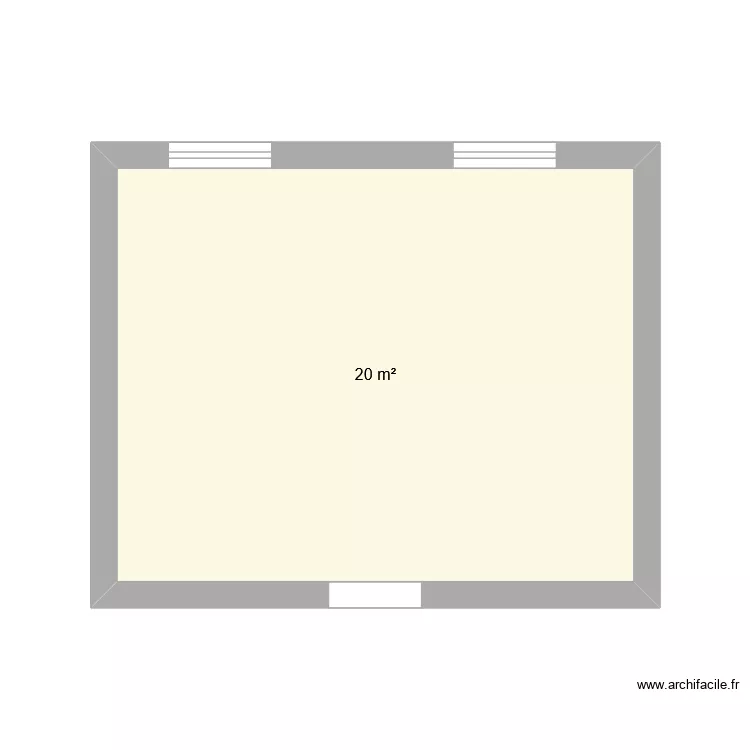 Melissa salwa. Plan de 1  et 20 m²