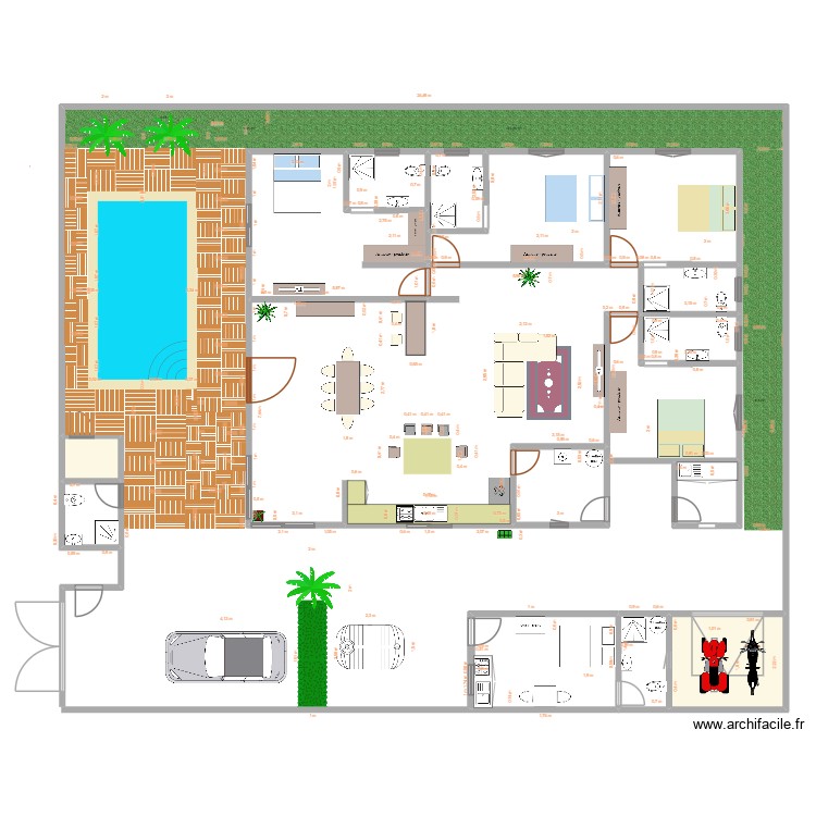 MAISON avec am&eacute;nagement. Plan de 0 pièce et 0 m2