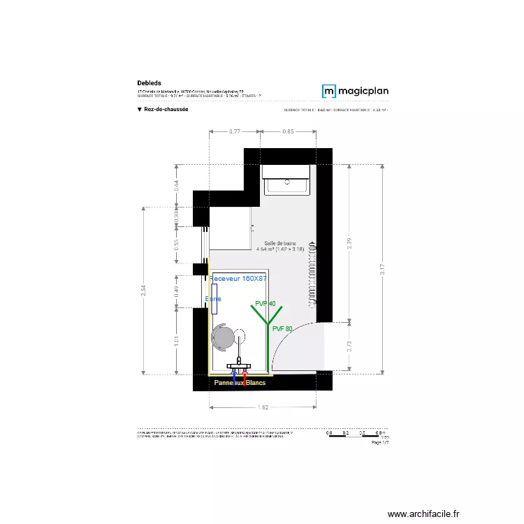 Plan Projet  Debleds. Plan de 