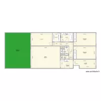 Plan Aguesseau avec cotes mesur&eacute;es et am&eacute;nagement + dressing V4