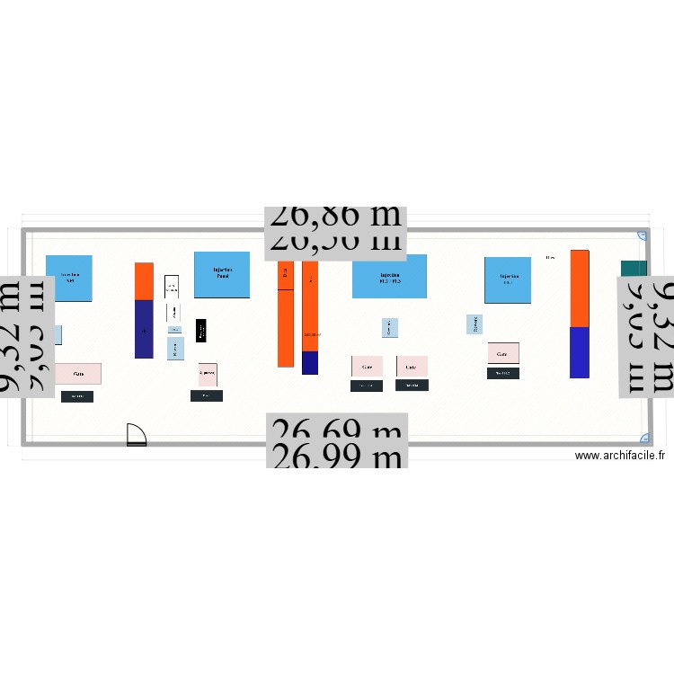 WAX. Plan de 1 pièce et 240 m2