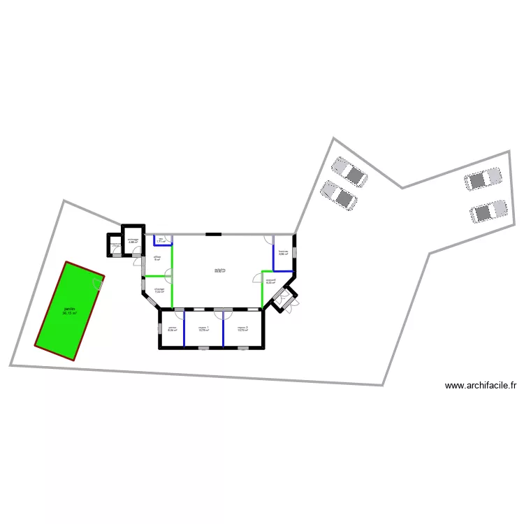 LA VALETTE SUD AVEC TERRAIN. Plan de LA VALETTE SUD AVEC TERRAIN. Plan de