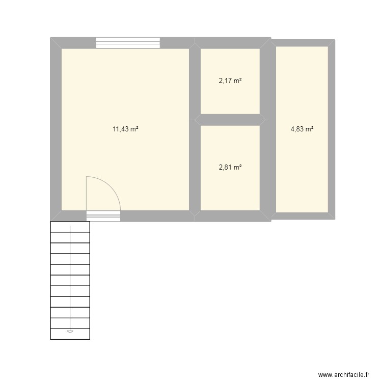 GRAND2. Plan de 4 pièces et 21 m2