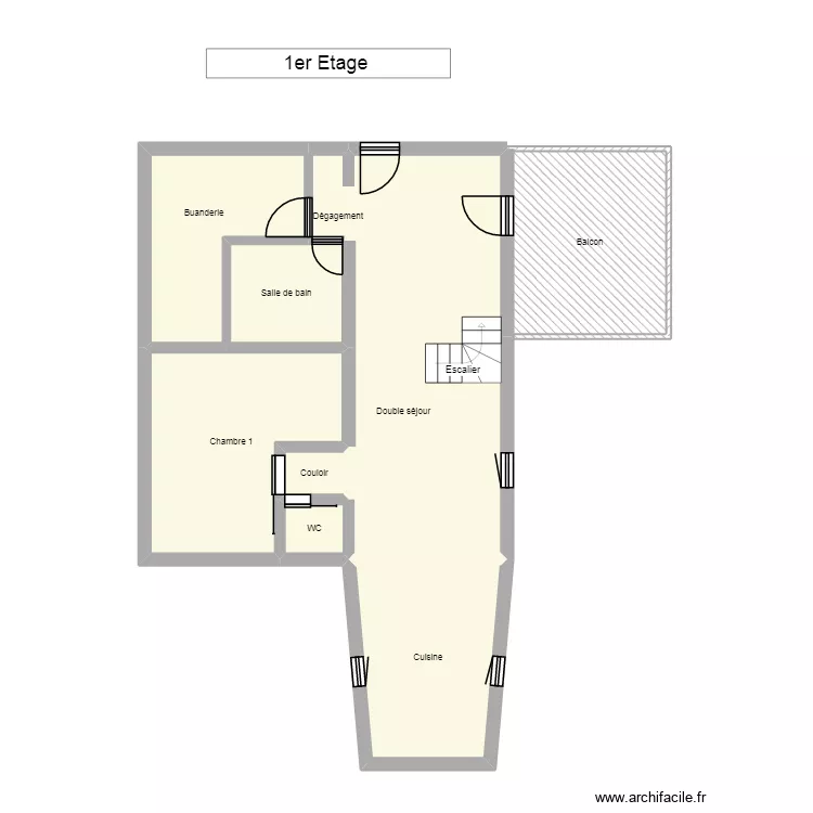 Appartement. Plan de 9  et 76 m²