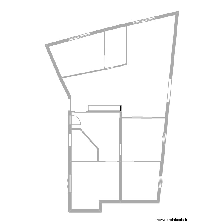 UZERCHE 2. Plan de 4 pièces et 36 m2