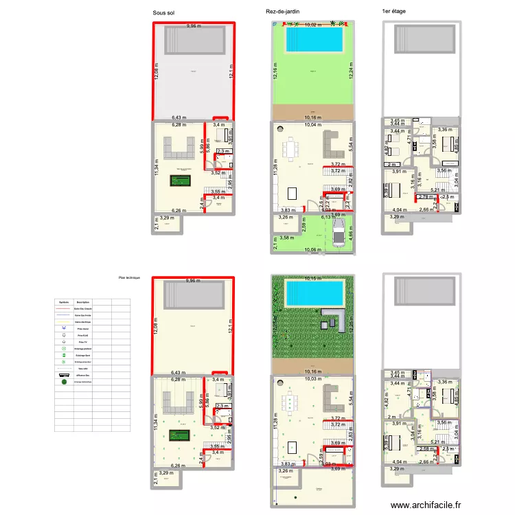 joury. Plan de 42 Pièces et 1239 m²
