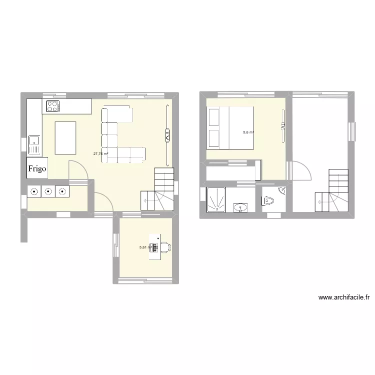 PLAN 3. Plan de 3  et 43 m²