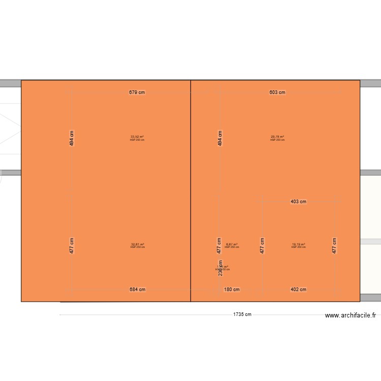 Maison . Plan de 10 pièces et 206 m2