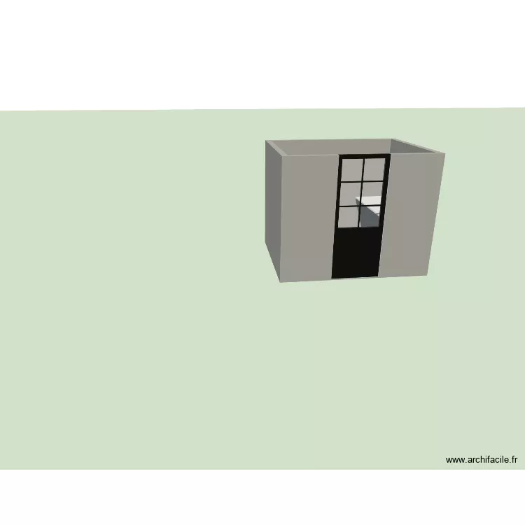 shack. Plan de 1 et 4 m² shack. Plan de 1 et 4 m²