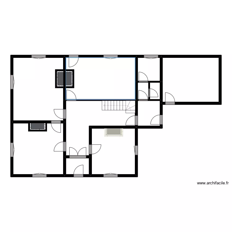 Mairie de Auve. Plan de 18  et 331 m²