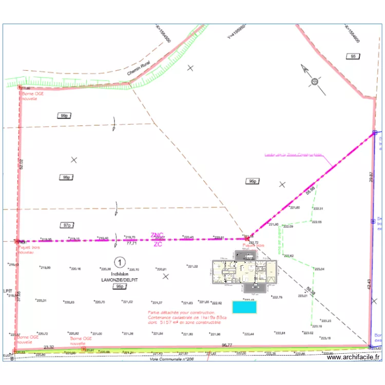 Primavera 4 chambres SP oppos&eacute;e v2 sur terrain. Plan de 0 pièce et 0 m2