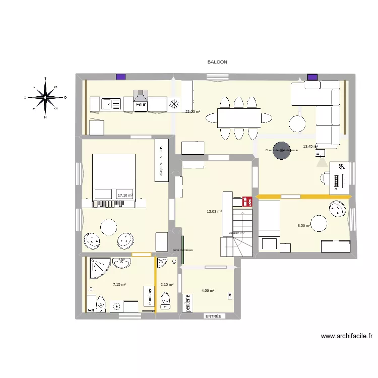 Marco future apart.. Plan de 9  et 89 m²